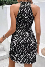 Halter Neck Wrap Dres