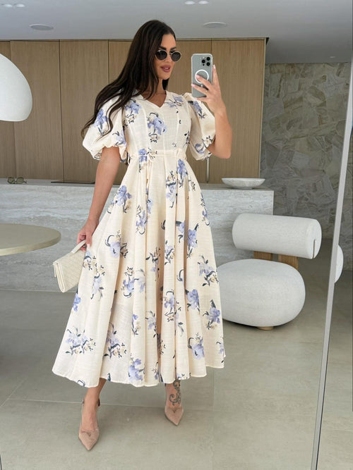 Blossom Grace Midi Dress