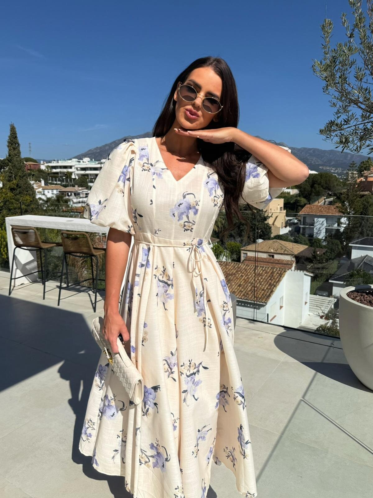 Blossom Grace Midi Dress