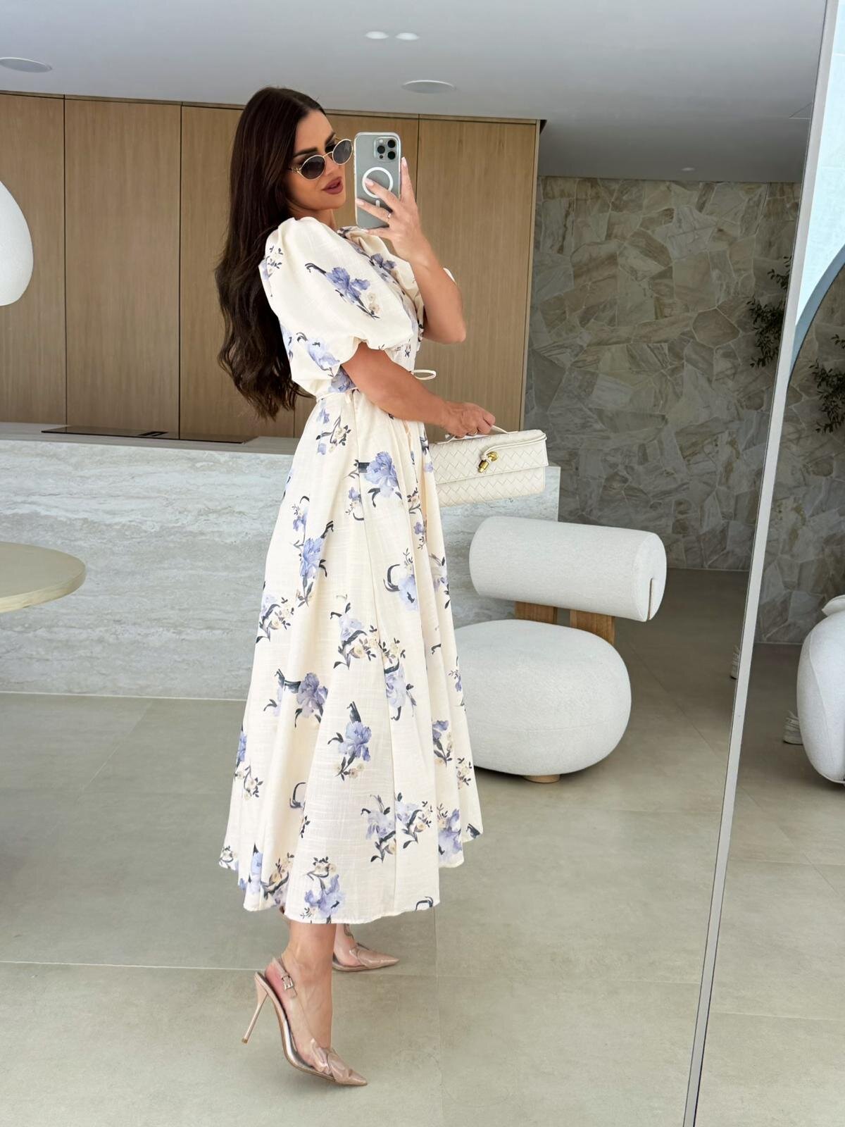 Blossom Grace Midi Dress
