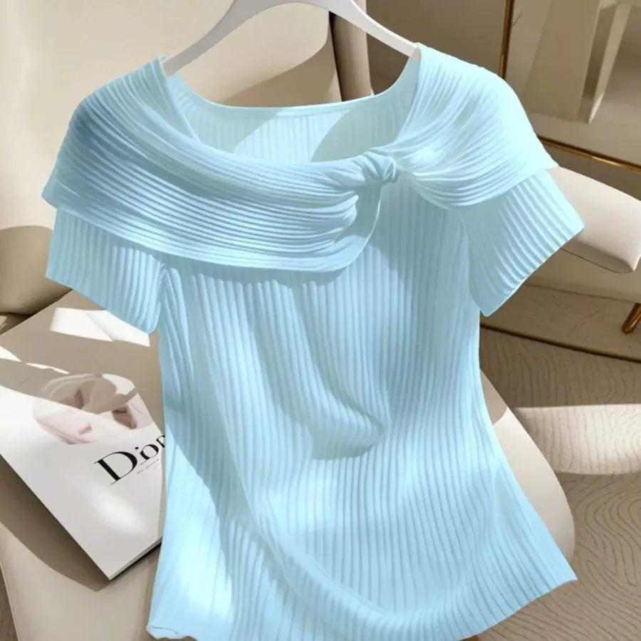 Whisper Pleats Ice Top