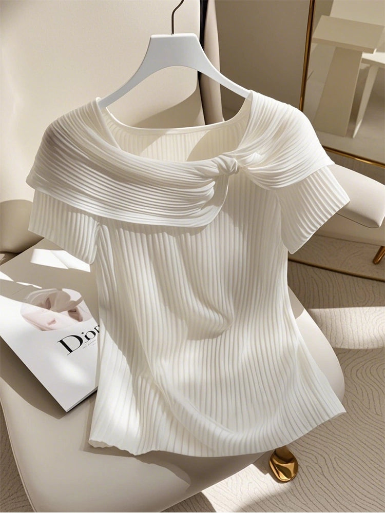 Whisper Pleats Ice Top