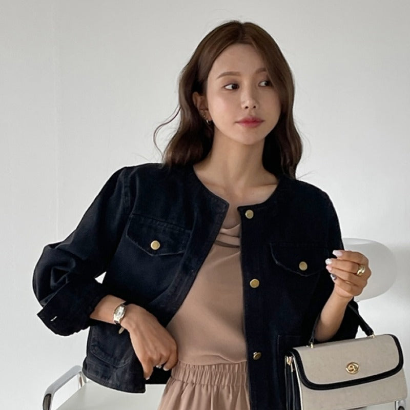 Classic Blue Denim Utility Jacket