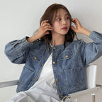 Classic Blue Denim Utility Jacket