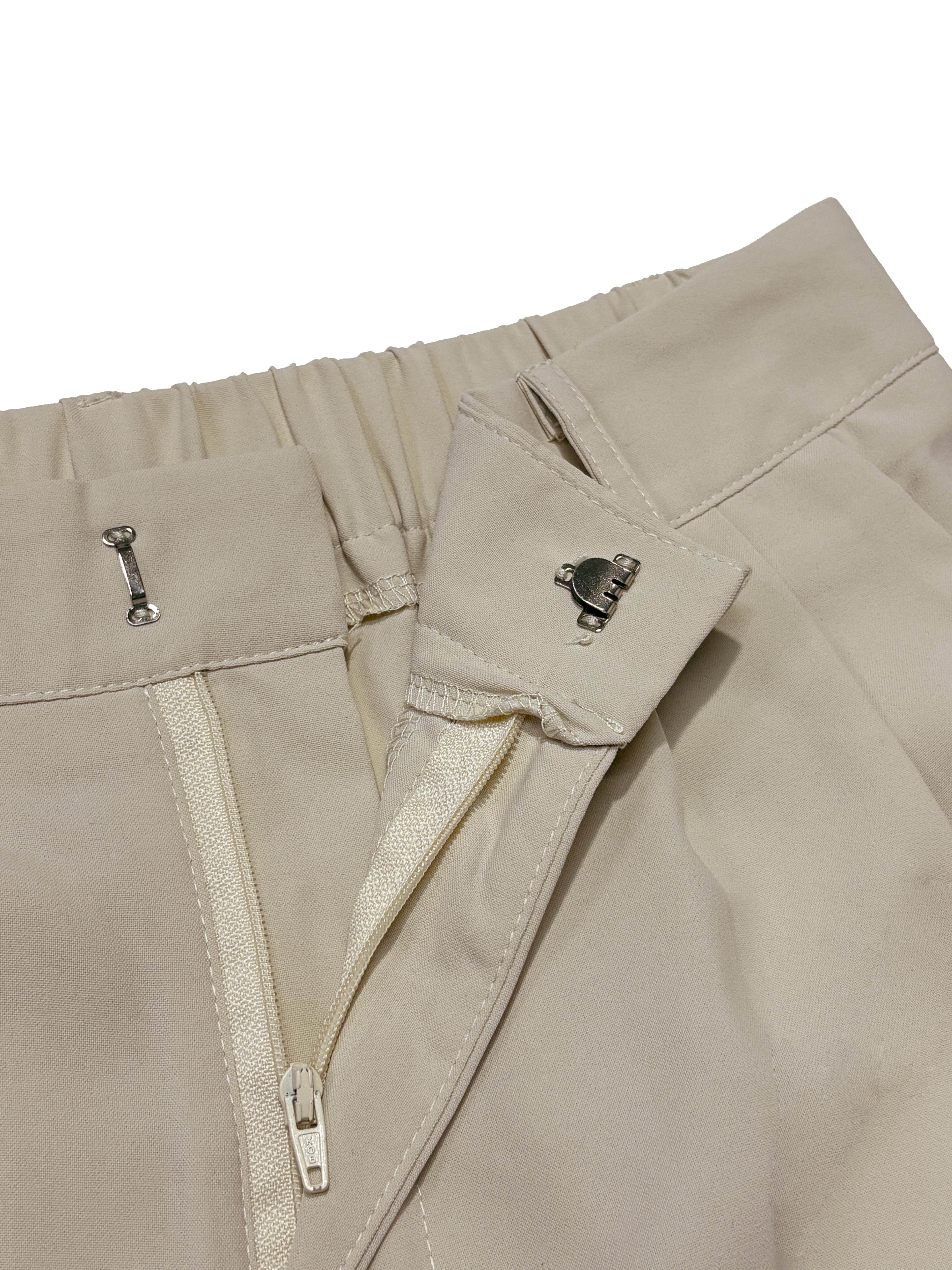 Coastal Calm High-Waist Trousers