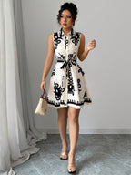 Monochrome Muse Dress