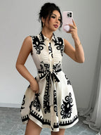 Monochrome Muse Dress