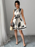 Monochrome Muse Dress
